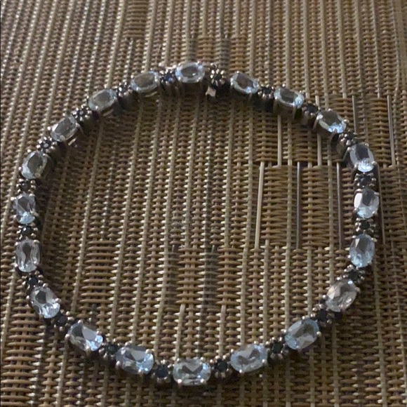 Jewelry - Ss  blue topaz and sapphire stone bracelet